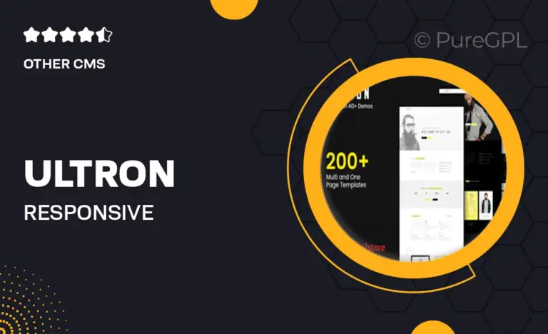ultron responsive multipurpose joomla template