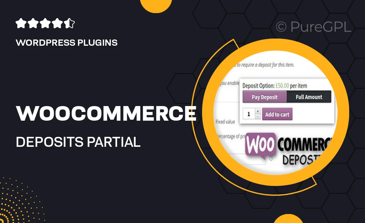 WooCommerce Deposits – Partial Payments Plugin