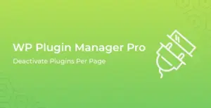 WP Plugin Manager Pro – Deactivate plugins per page