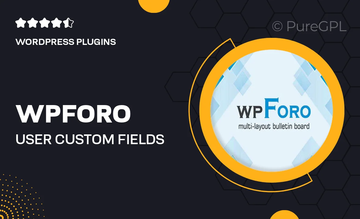 Wpforo | User Custom Fields