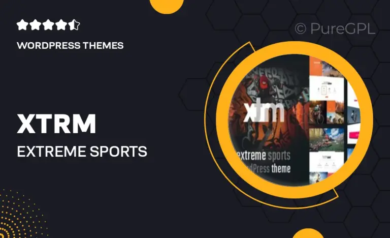 xtrm extreme sports wordpress theme