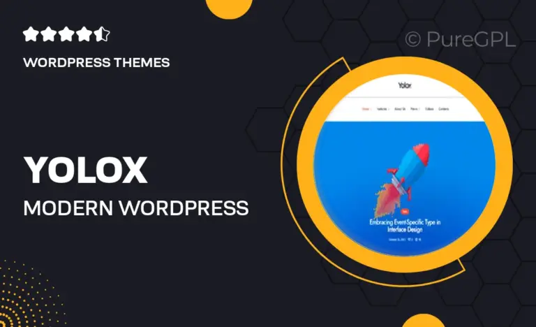 yolox modern wordpress blog theme for business startup