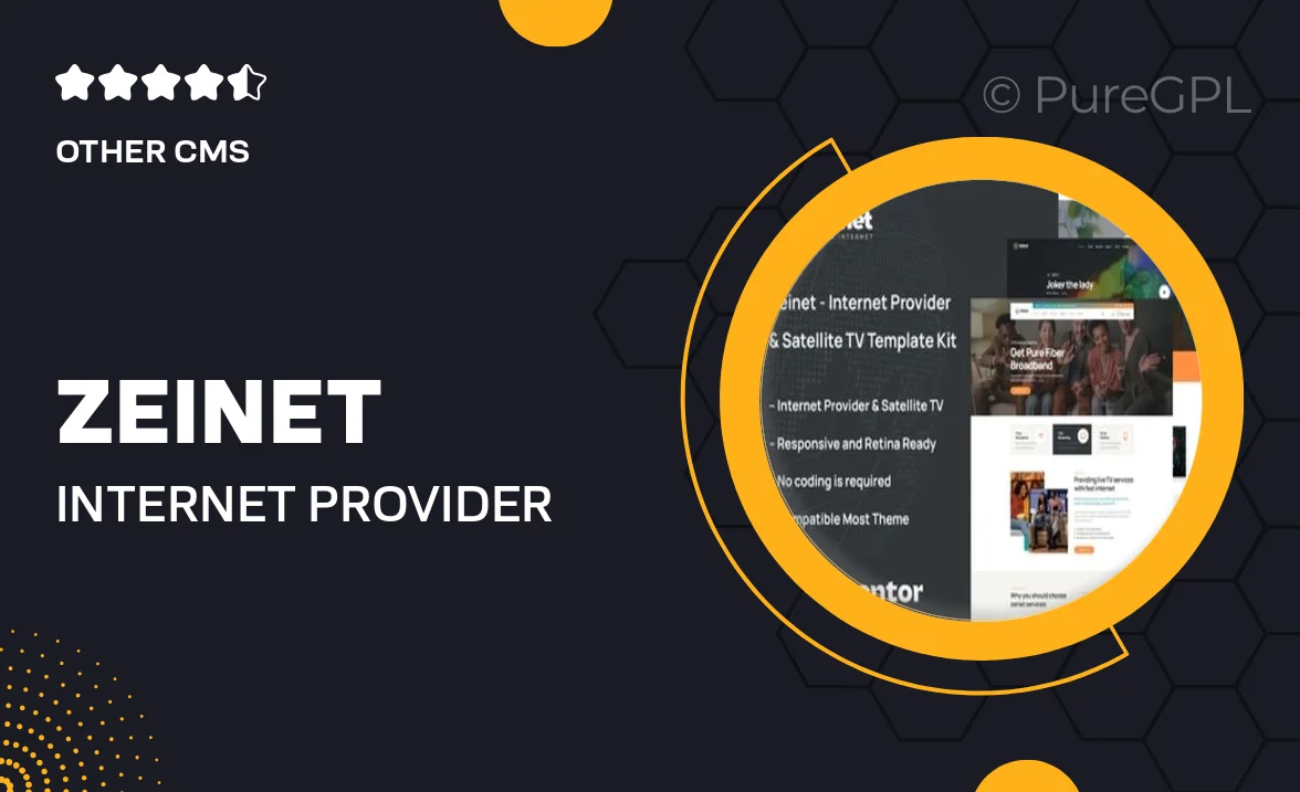Zeinet – Internet Provider & Satellite TV Elementor Template Kit