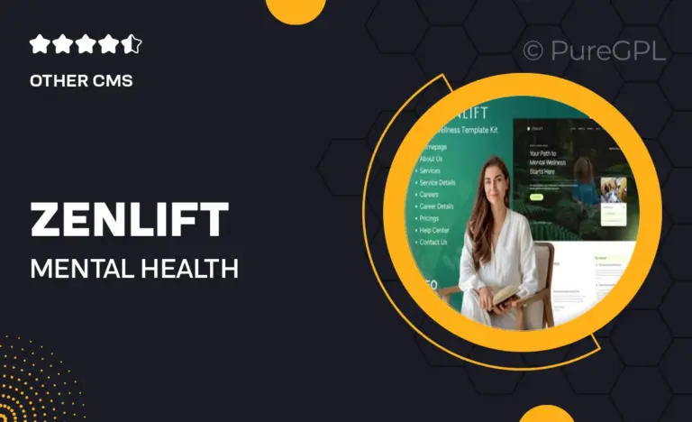 zenlift mental health clinic consultation elementor template kit