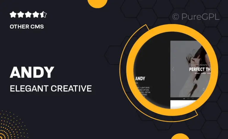 andy elegant creative joomla template