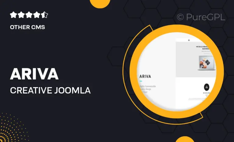ariva creative joomla template