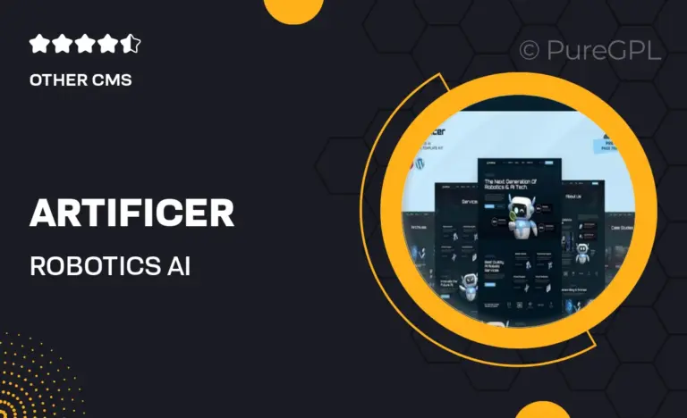 artificer robotics ai elementor pro template kit