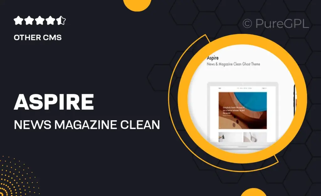 Aspire – News & Magazine Clean Ghost Theme 52 Aspire – News & Magazine Clean Ghost Theme
