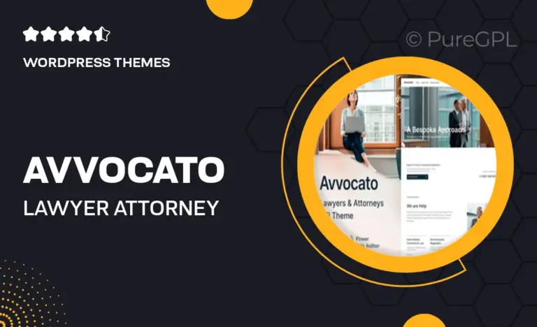 avvocato lawyer attorney wordpress theme