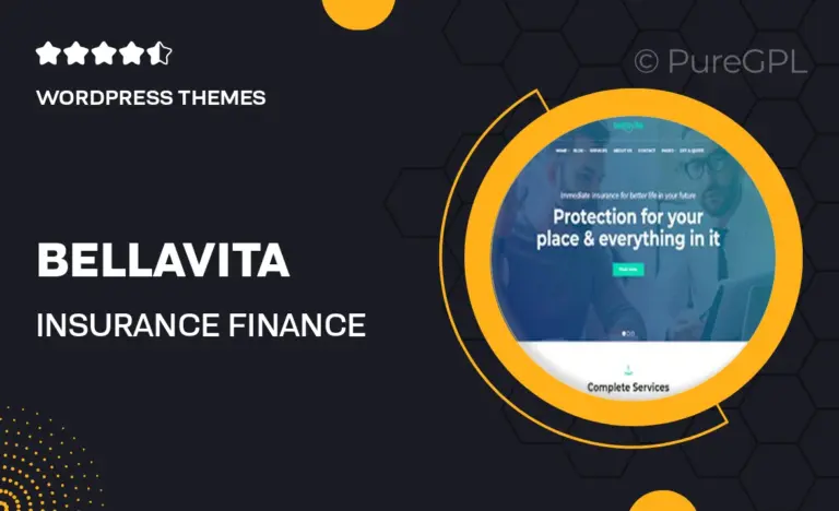 bellavita insurance finance wordpress theme