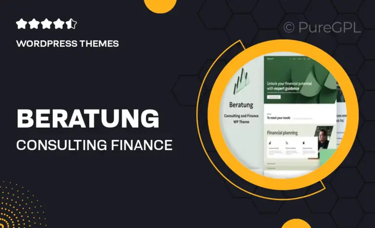 beratung consulting finance wordpress theme