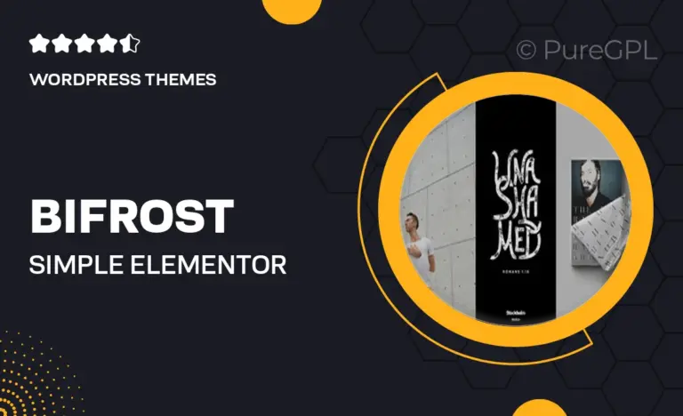 bifrost simple elementor wordpress theme