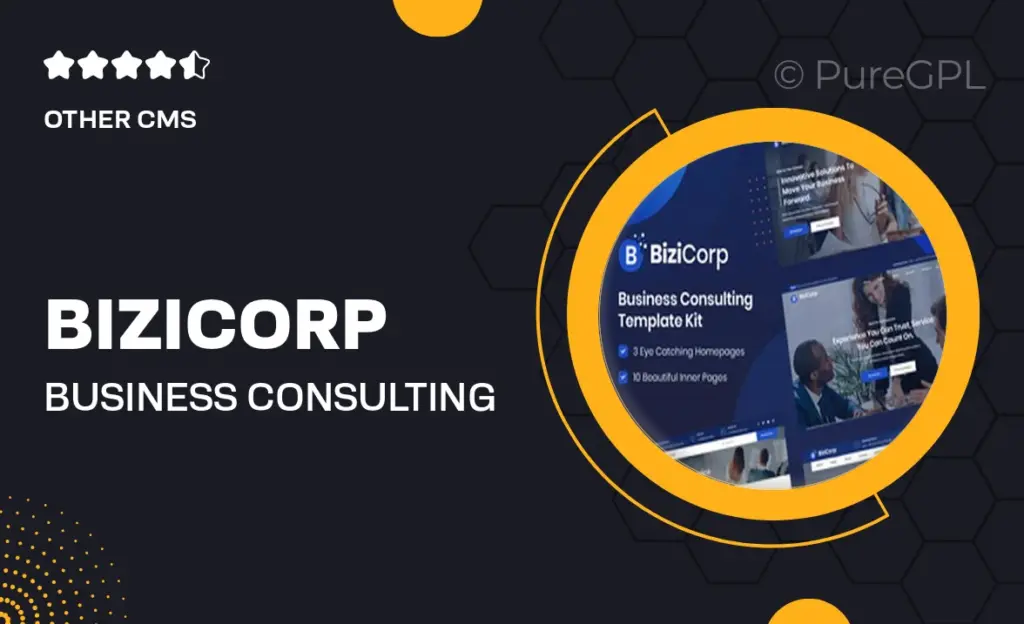 BiziCorp – Business Consulting Template Kit 45 BiziCorp – Business Consulting Template Kit