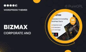 Bizmax – Corporate And Consulting Business WordPress Theme