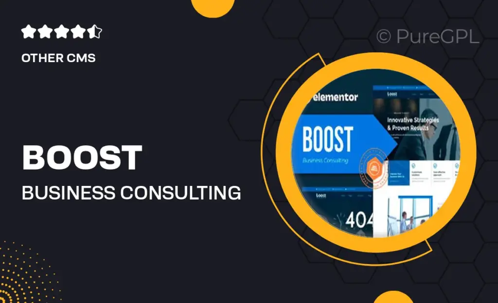 Boost – Business Consulting Elementor Template Kit 46 Boost – Business Consulting Elementor Template Kit