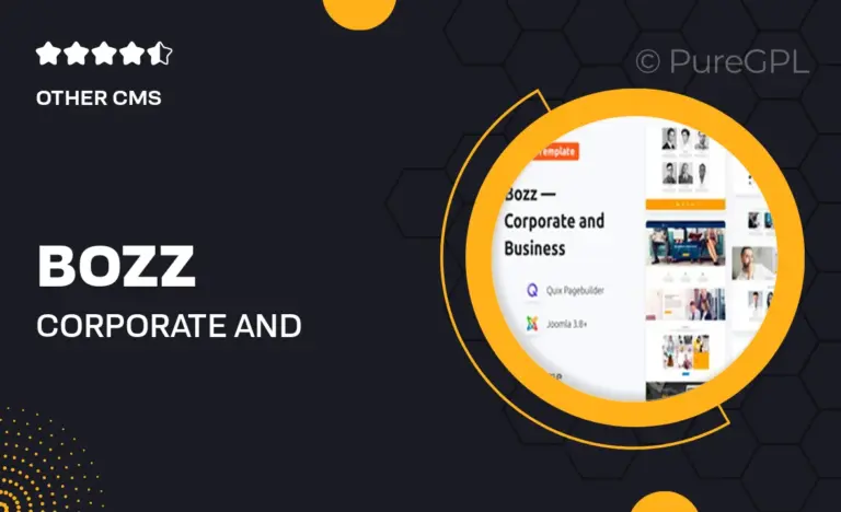 bozz corporate and business responsive joomla template