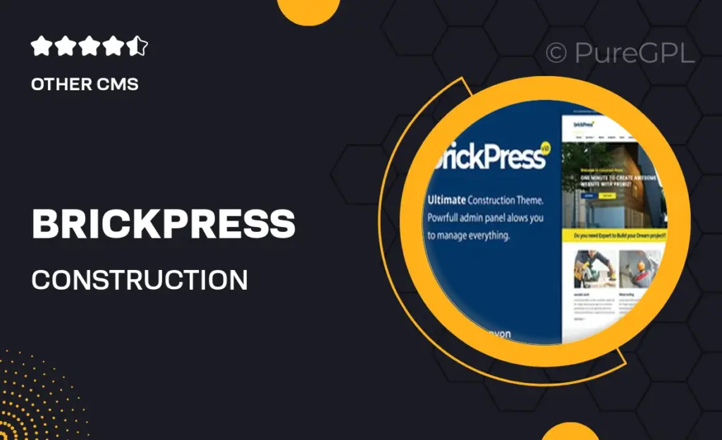 BrickPress – Construction & Business Joomla Templa
