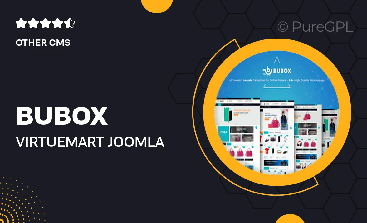 Bubox VirtueMart Joomla Template For Online Store