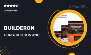 Builderon – Construction And Industry Elementor Template Kit