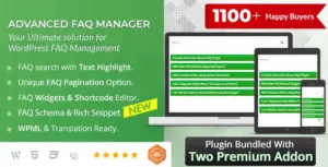BWL Advanced FAQ Manager + Addons