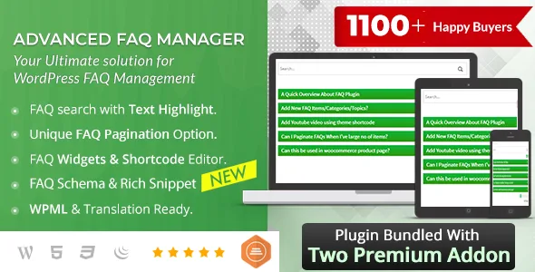 BWL Advanced FAQ Manager + Addons