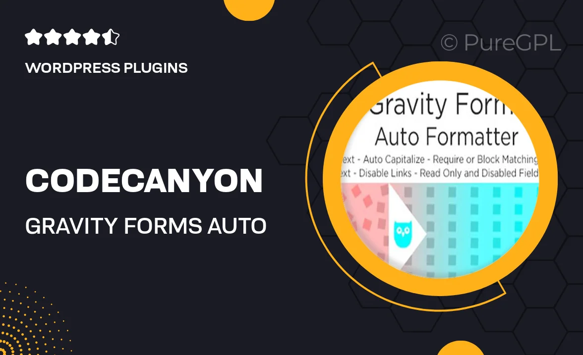 Codecanyon | Gravity Forms Auto Formatter