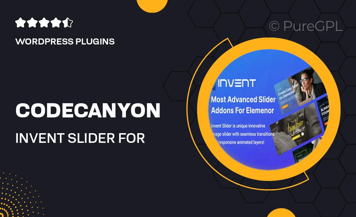 Codecanyon | Invent Slider for Elementor
