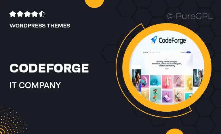 codeforge it company wordpress theme