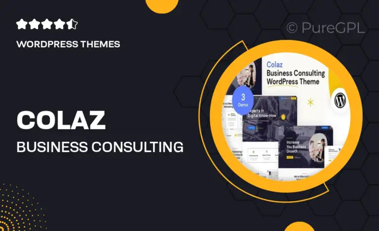 colaz business consulting wordpress theme