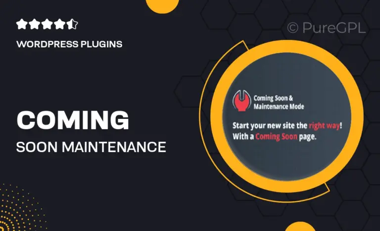 coming soon maintenance mode pro