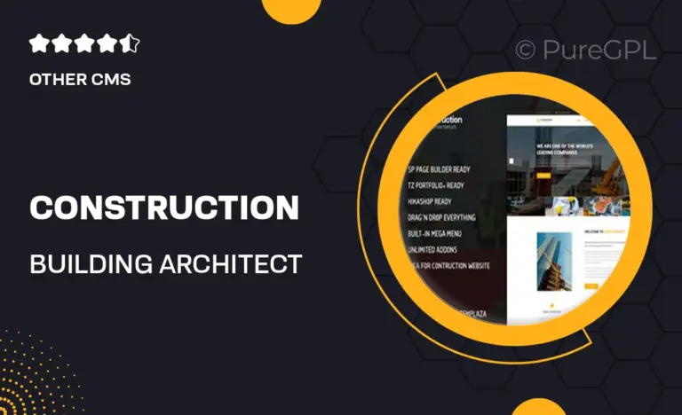 construction building architect joomla 4 template