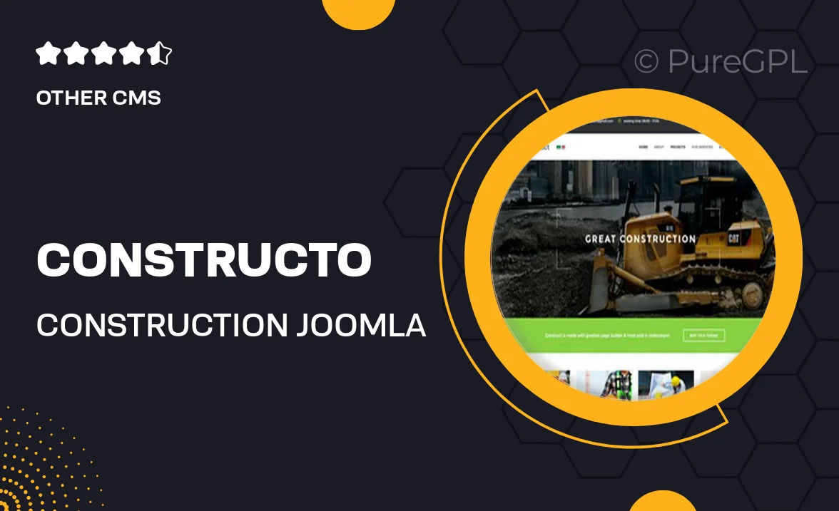 Constructo – Construction Joomla Template