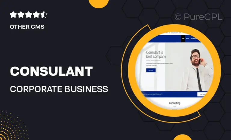 consulant corporate business joomla template