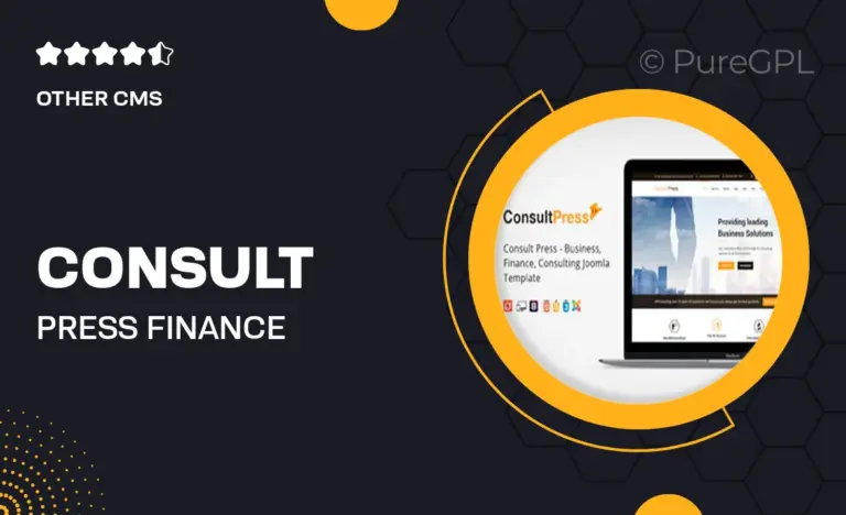 consult press finance consulting business joomla 5 template