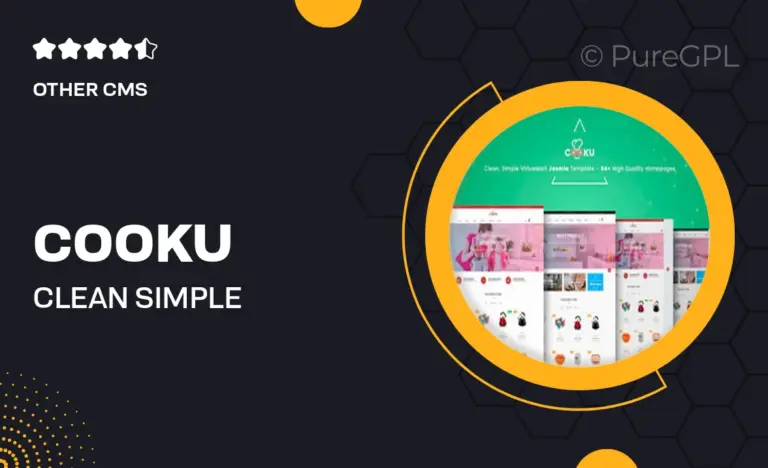 cooku clean simple virtuemart joomla template