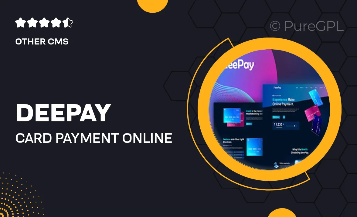 DeePay – Card Payment & Online Banking Elementor Template Kit