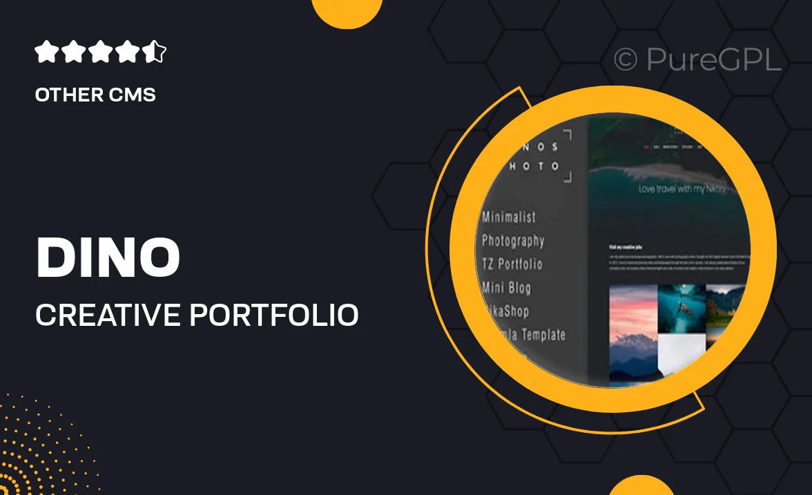 Dino – Creative Portfolio Joomla Template