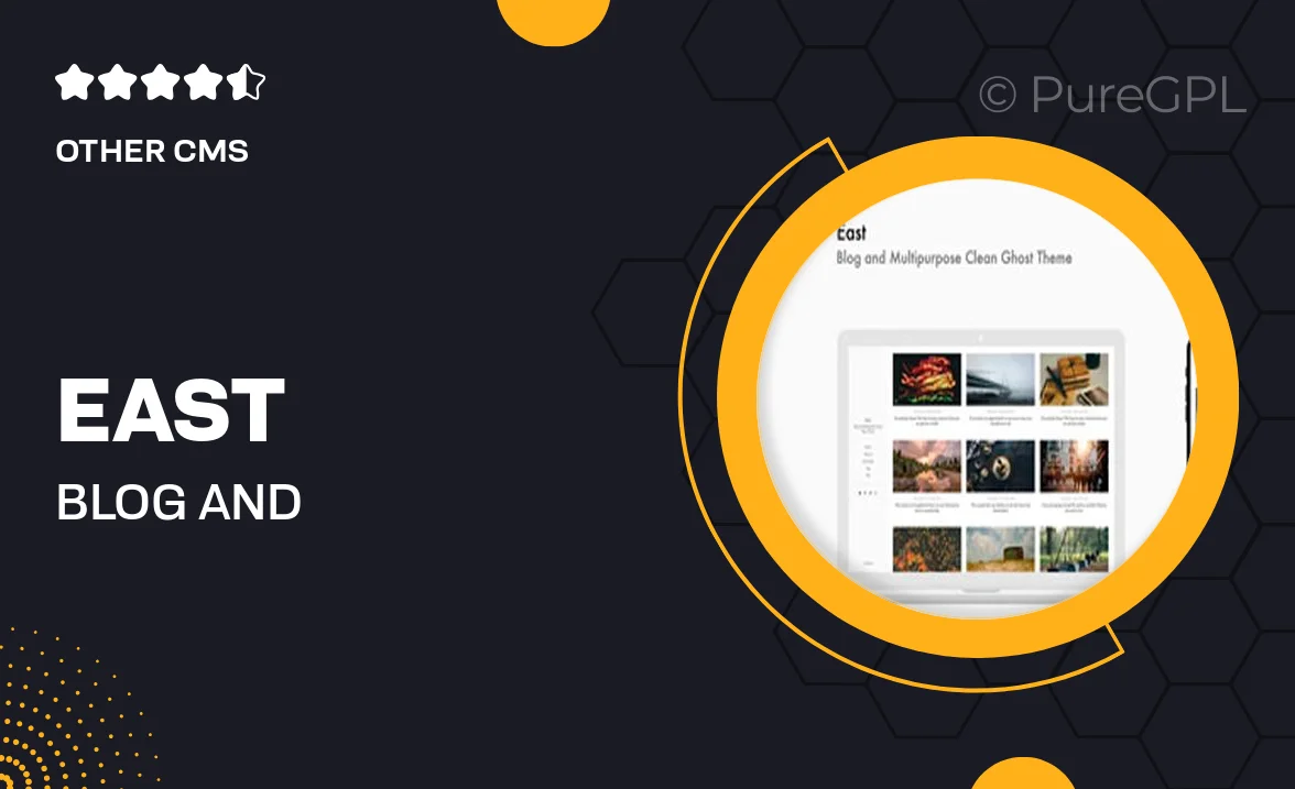 East – Blog And Multipurpose Clean Ghost Theme