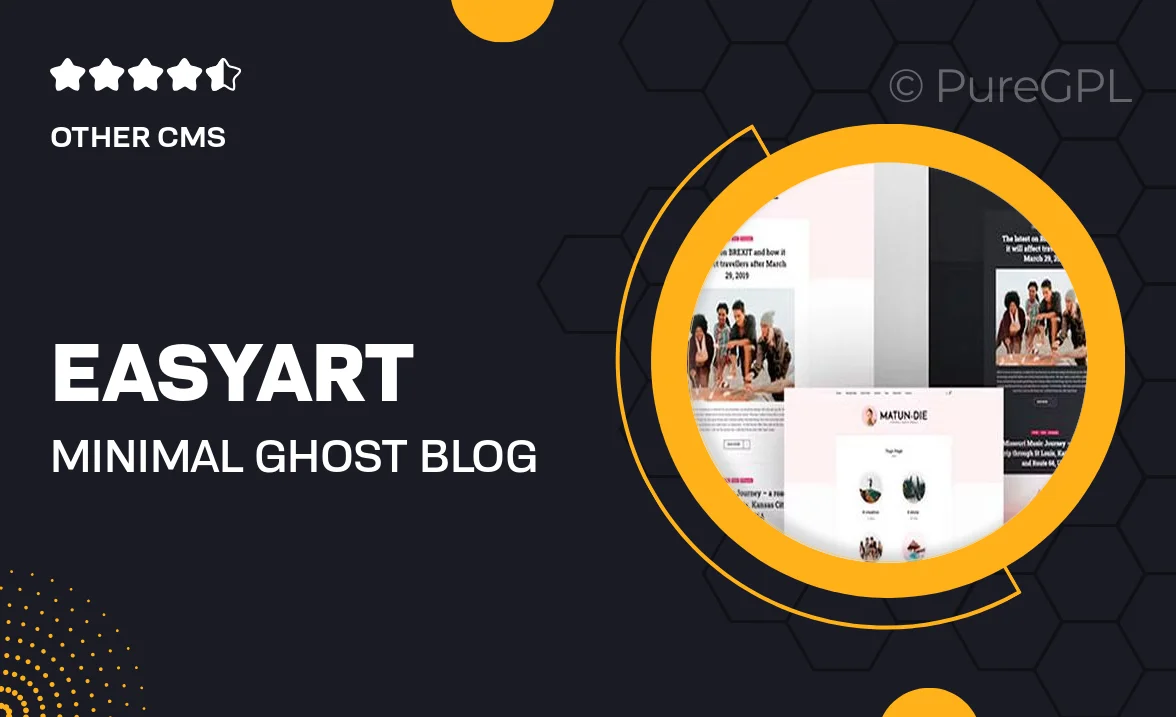 Easyart – Minimal Ghost Blog Theme