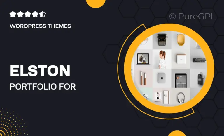 elston portfolio for freelancers agencies wordpress theme