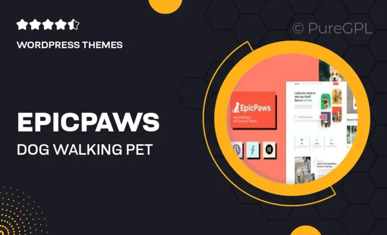 epicpaws dog walking pet services theme