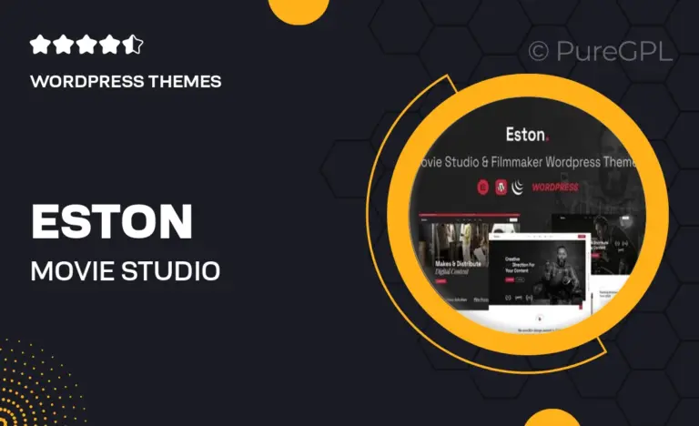 eston movie studio filmmaker wordpress theme