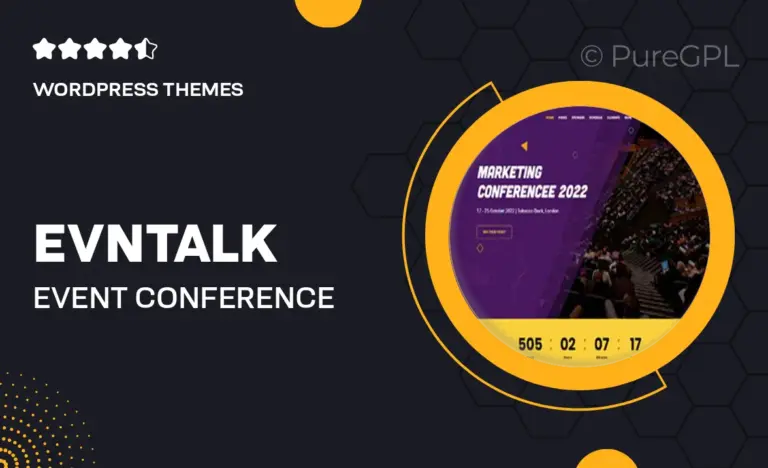 evntalk event conference wordpress theme