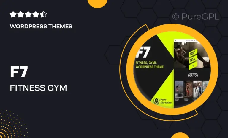 f7 fitness gym wordpress theme