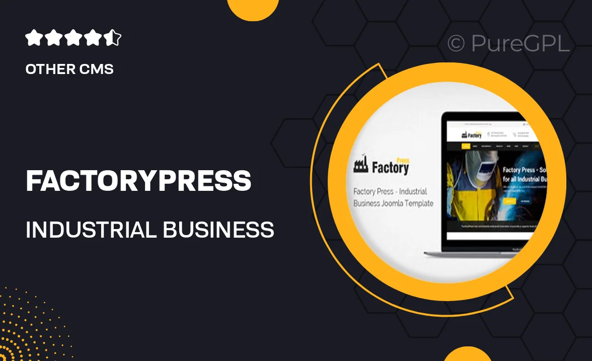 FactoryPress – Industrial Business Joomla Template