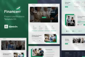 Financerr – Business & Finance Elementor Template Kit
