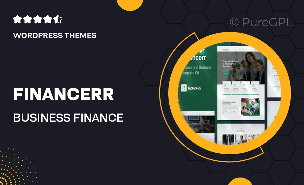 Financerr – Business & Finance Template Kit