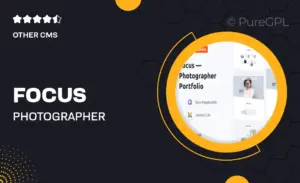 Focus – Photographer portfolio Responsive Joomla Template