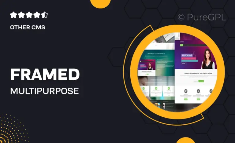 framed multi purpose responsive joomla template