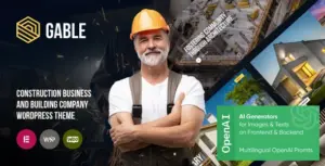 Gable – Construction & Building WordPress Theme